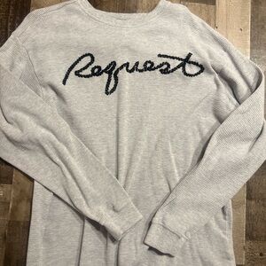 Rogue Light Gray Request Waffle Knit Top XL mens